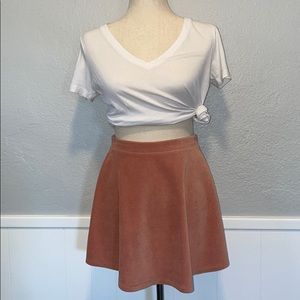 FOREVER 21 Salmon/Peach Color Corduroy Skirt